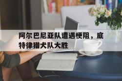 华体会国米赞助商-阿尔巴尼亚队遭遇梗阻，底特律猎犬队大胜的简单介绍